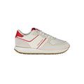 Sneakers Tommy Hilfiger Rosso Poliuretano pour femme, design moderne avec semelle blanche, en cuir synthétique rouge.