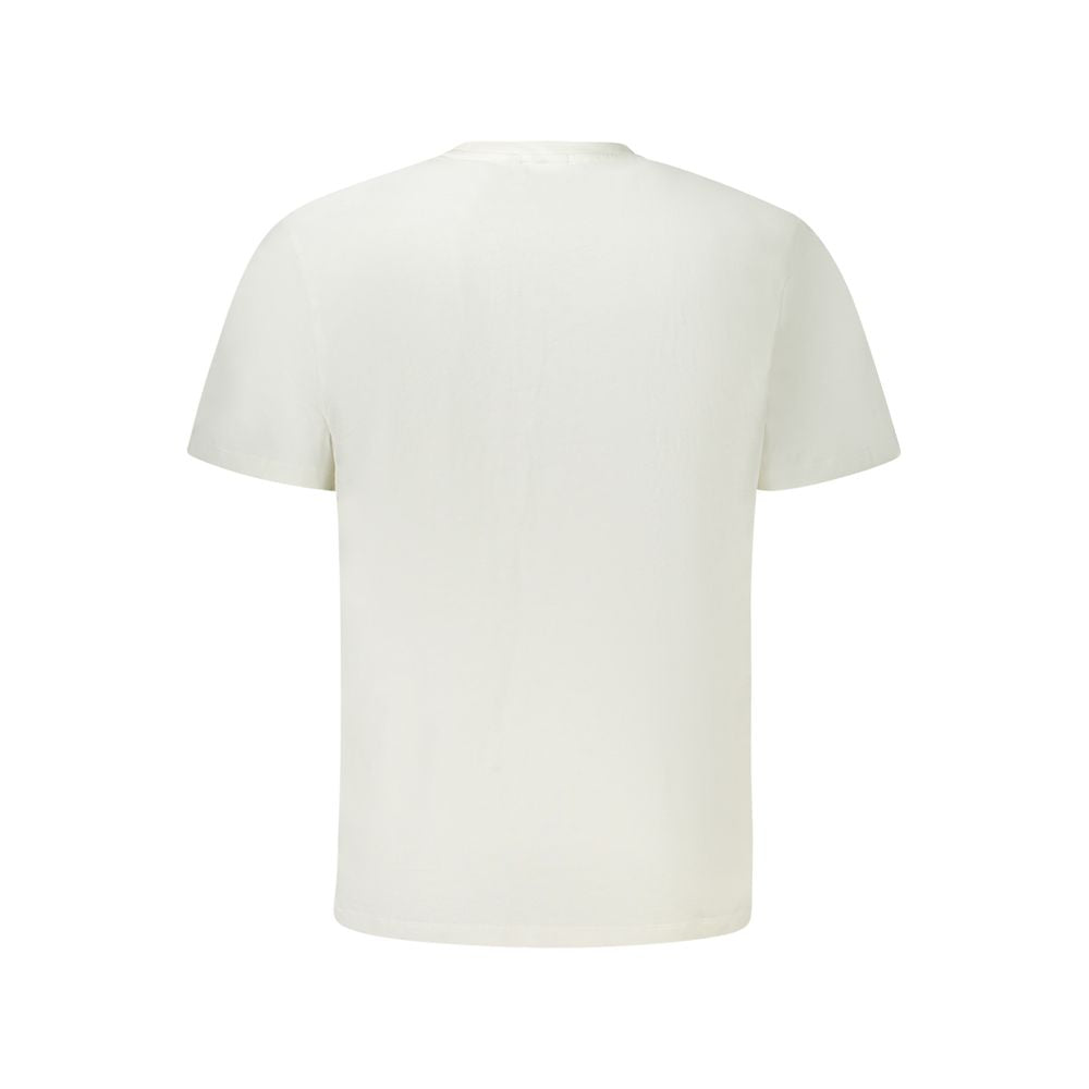 T-shirt blanc en coton pour homme de la marque Pepe Jeans, élégant et confortable, visible avec col rond et manches courtes.