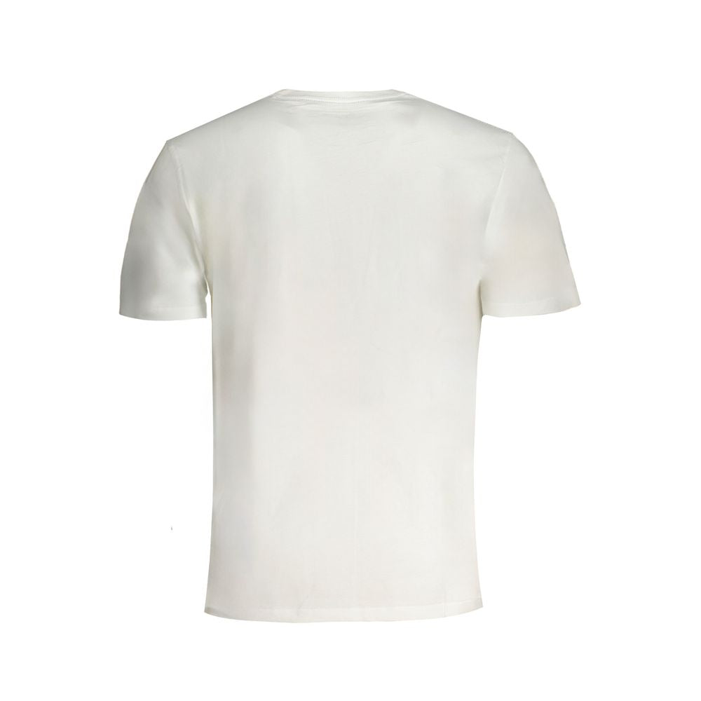 T-shirt blanc en coton pour homme de la marque Pepe Jeans, vue de face avec col rond et manches courtes