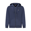 Sweat à capuche en coton bleu pour homme de Tommy Hilfiger, mode décontractée, avec logo distinctif sur la poitrine.