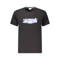 T-shirt homme en coton noir Pepe Jeans, coupe classique, col rond, logo Pepe Jeans sur la poitrine, parfait pour un style décontracté