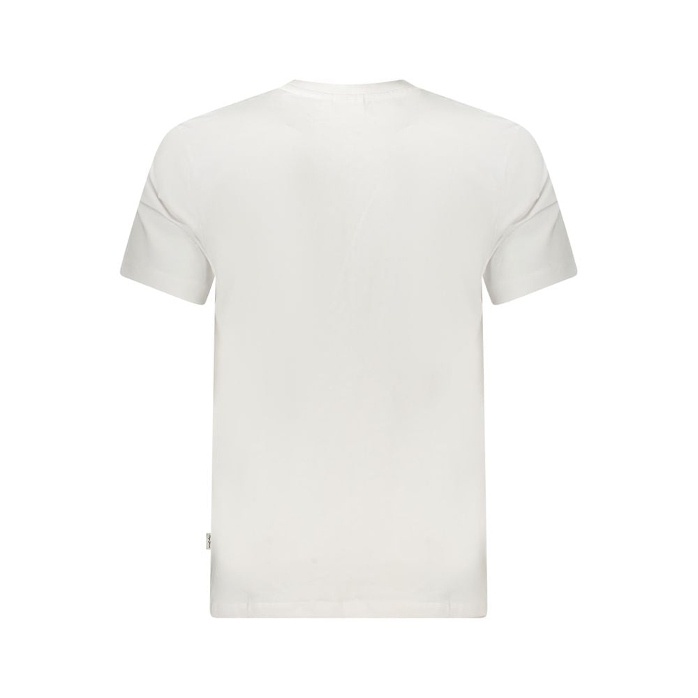 T-shirt blanc en coton pour homme de la marque Pepe Jeans, vue de face sur un fond neutre.