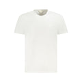 T-shirt blanc pour homme de la marque Calvin Klein en coton, vue de face, avec col rond et logo discret.
