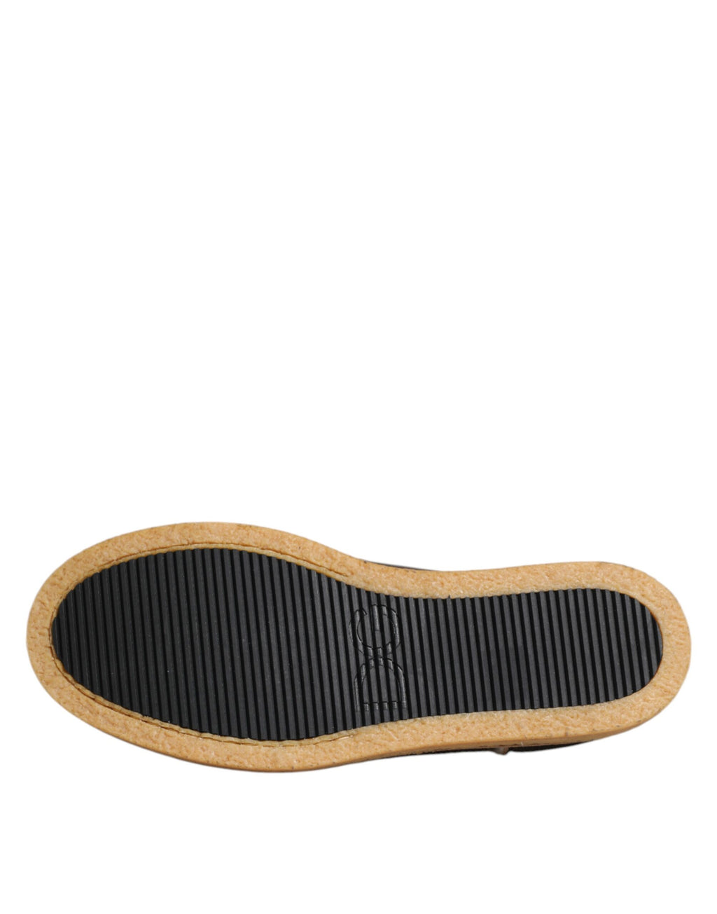 Chaussures mocassins en cuir de veau marron et blanc de Dolce & Gabbana, élégantes et classiques pour homme.