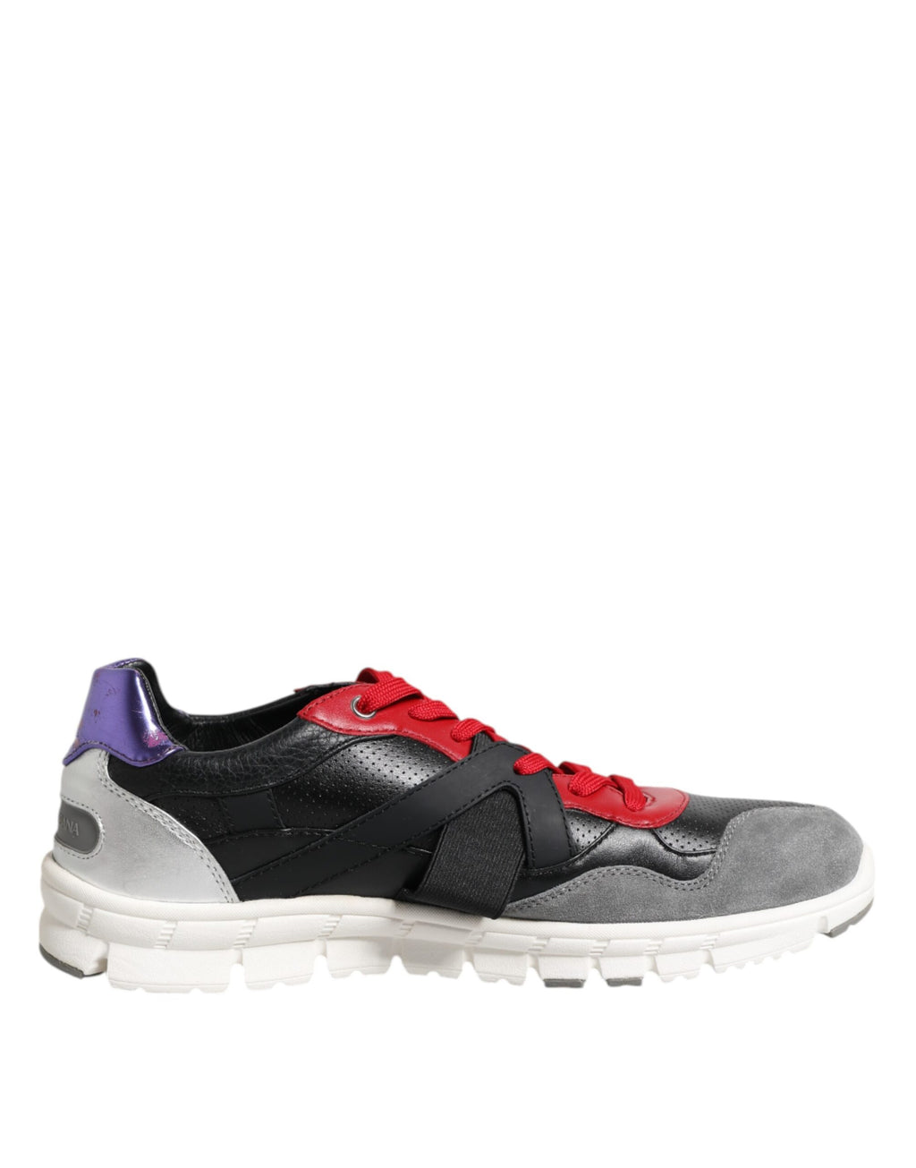 Chaussures basses pour hommes Dolce & Gabbana, baskets multicolores en dentelle à lacets, style élégant et moderne.