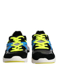 Chaussures sneakers basses pour hommes Dolce & Gabbana multicolores en dentelle, lacets et design élégant.