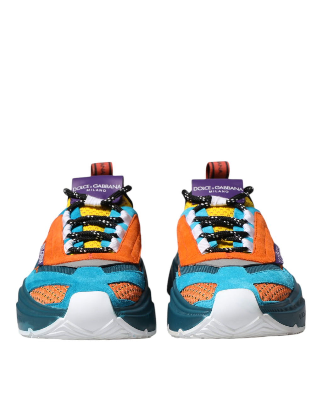 Chaussures basses Dolce & Gabbana Daymaster multicolores, baskets à bas sneakers tendance avec design coloré.