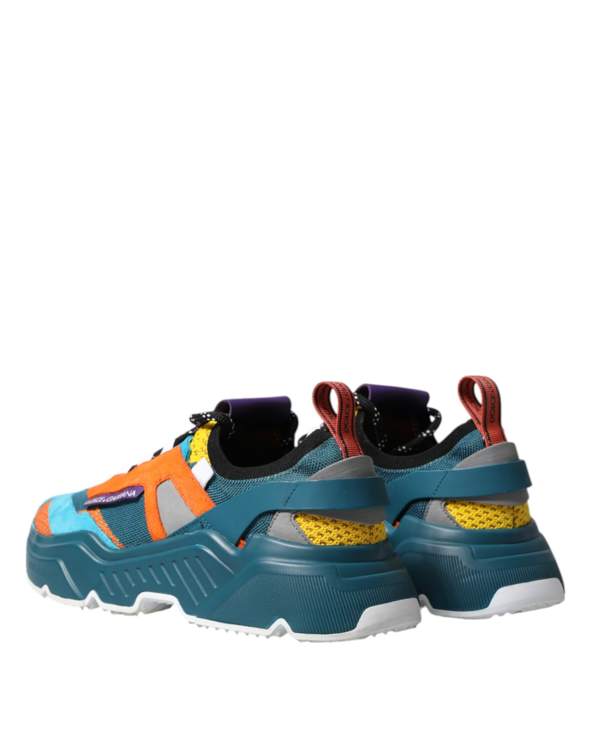 Chaussures sneaker basses Dolce & Gabbana Daymaster multicolores avec design coloré et détails stylés, vue de face.