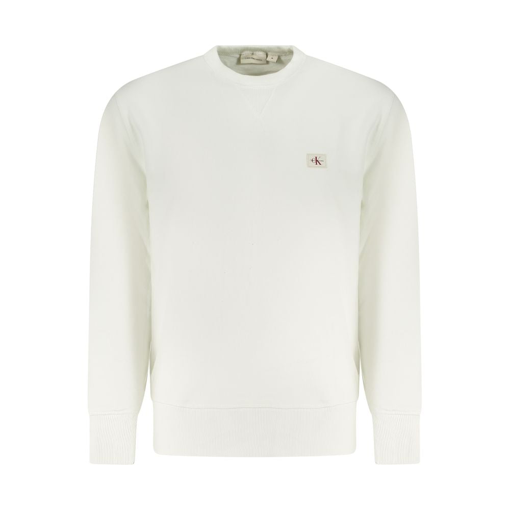 Calvin Klein Weißes Baumwoll-Sweatshirt für Herren