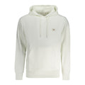 Calvin Klein Weißes Herren-Kapuzen-Sweatshirt aus Baumwolle