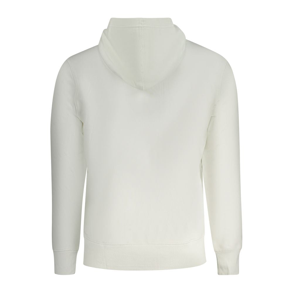 Calvin Klein Weißes Herren-Kapuzen-Sweatshirt aus Baumwolle