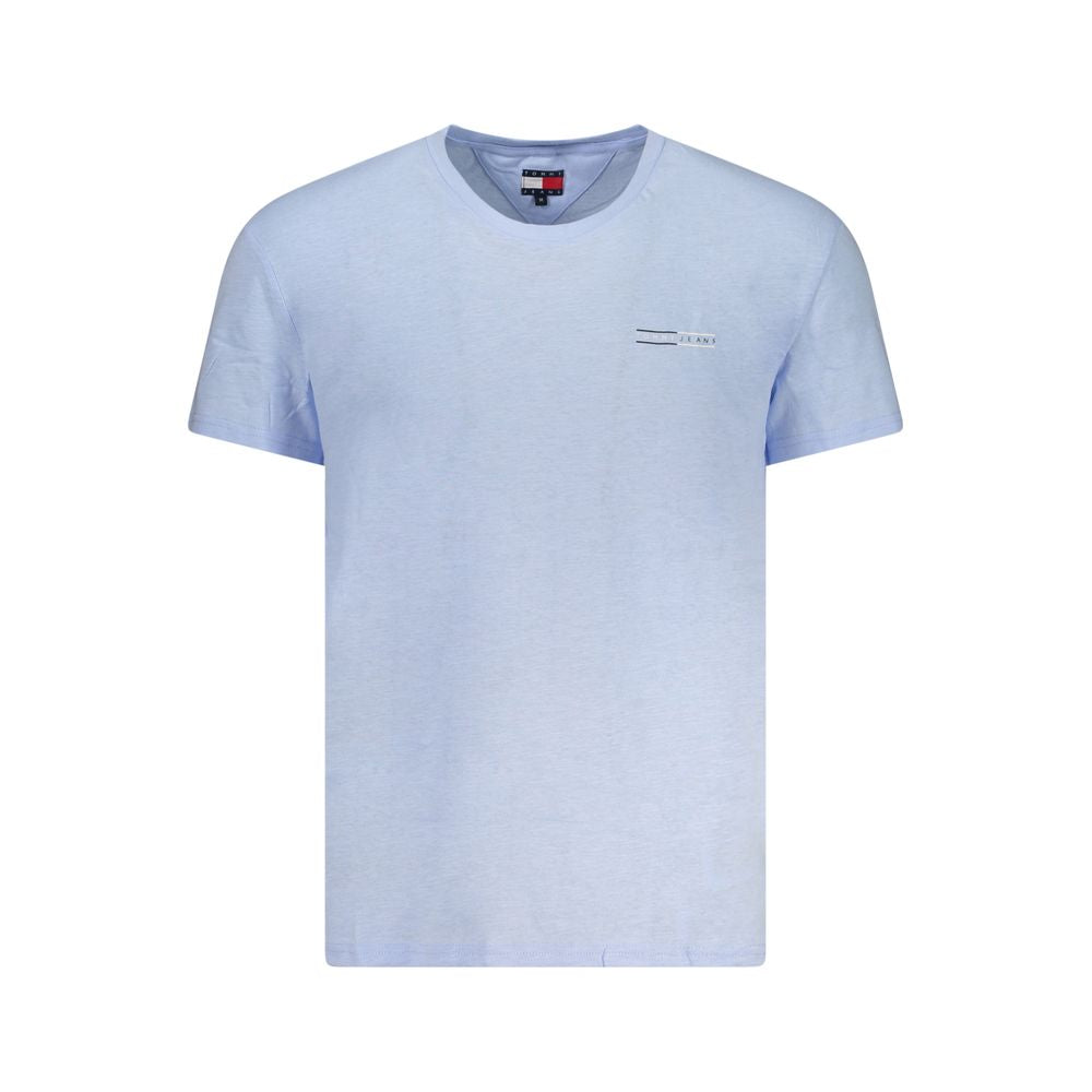 Tommy Hilfiger Azzurro Baumwoll-T-Shirt für Herren