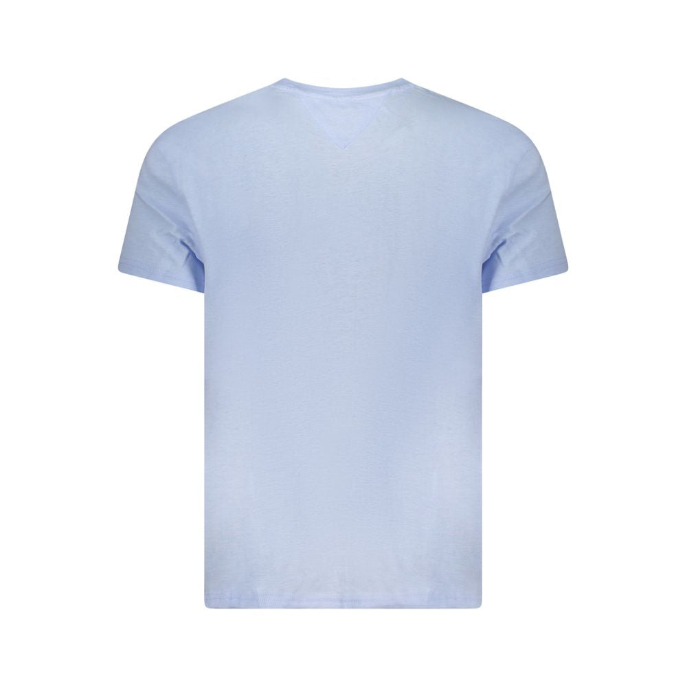Tommy Hilfiger Azzurro Baumwoll-T-Shirt für Herren