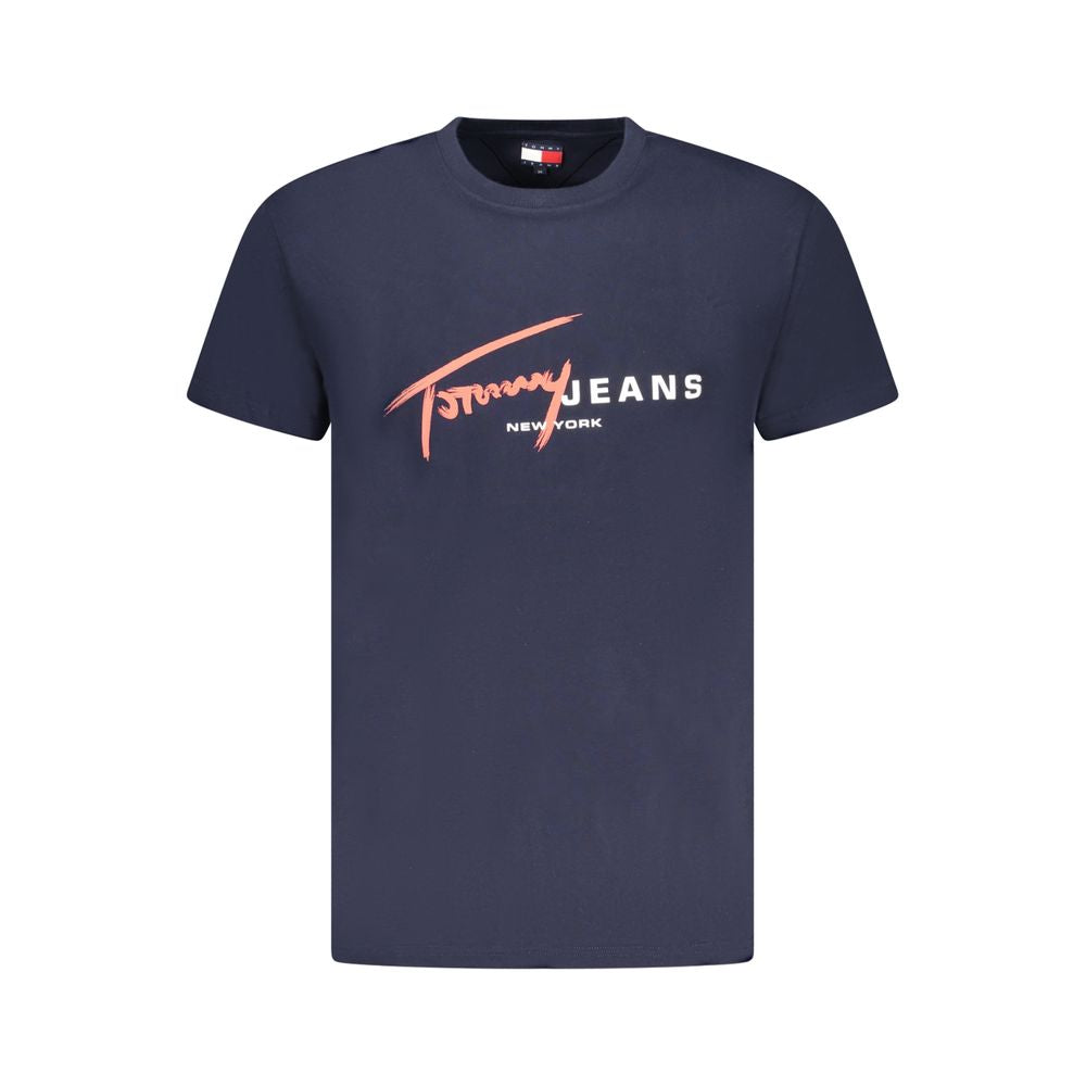 Tommy Hilfiger blaues Herren-T-Shirt aus Baumwolle