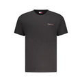 Tommy Hilfiger Schwarzes Baumwoll-T-Shirt für Herren