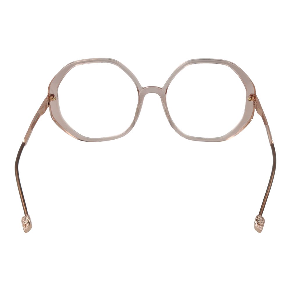 Lunettes en acétate de cellulose rose de la marque Philipp Plein, monture élégante et moderne, visibles sur l'image.