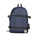 Sac à dos homme Tommy Hilfiger en polyuréthane bleu, avec logo emblématique et détails design modernes.