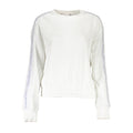 Sweat à capuche blanc en coton pour femmes de Calvin Klein, doux et confortable, avec logo discret sur la poitrine.
