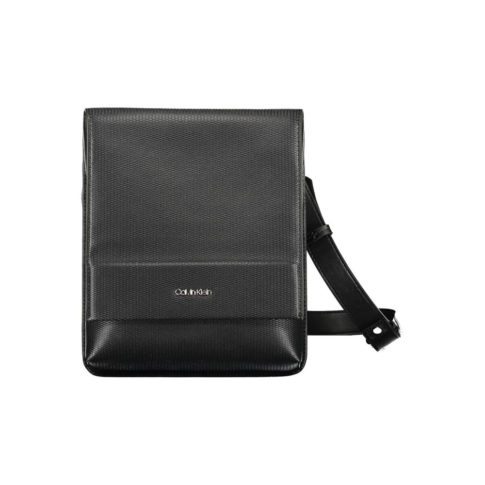 Sac à bandoulière noir pour homme de Calvin Klein en polyuréthane, avec détails modernes et design épuré.