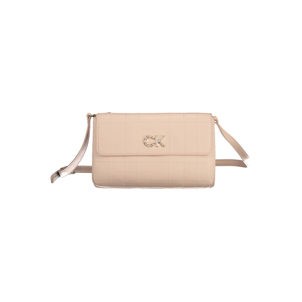 Sac à main pour femme Calvin Klein Rosa en polyuréthane, avec poignées et détails élégants.