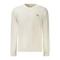 T-shirt homme Calvin Klein en coton blanc à manches longues, image montrant le design simple et confortable du vêtement.