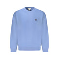 Sweat-shirt bleu en coton pour homme de la marque Calvin Klein, vue de face avec logo discret sur la poitrine.