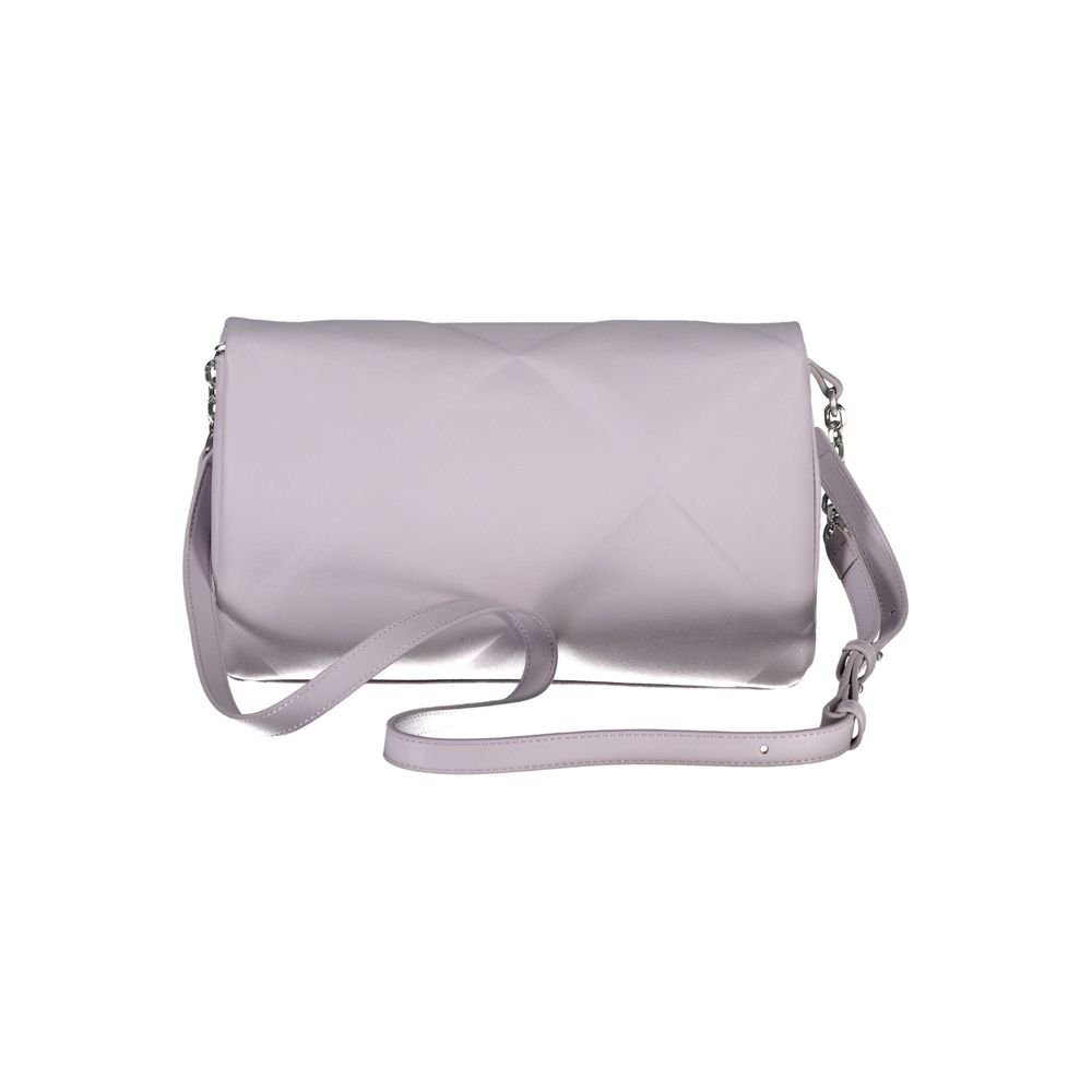 Sac à bandoulière en polyester Calvin Klein Viola pour femme, avec logo emblématique, en vue sur fond neutre.