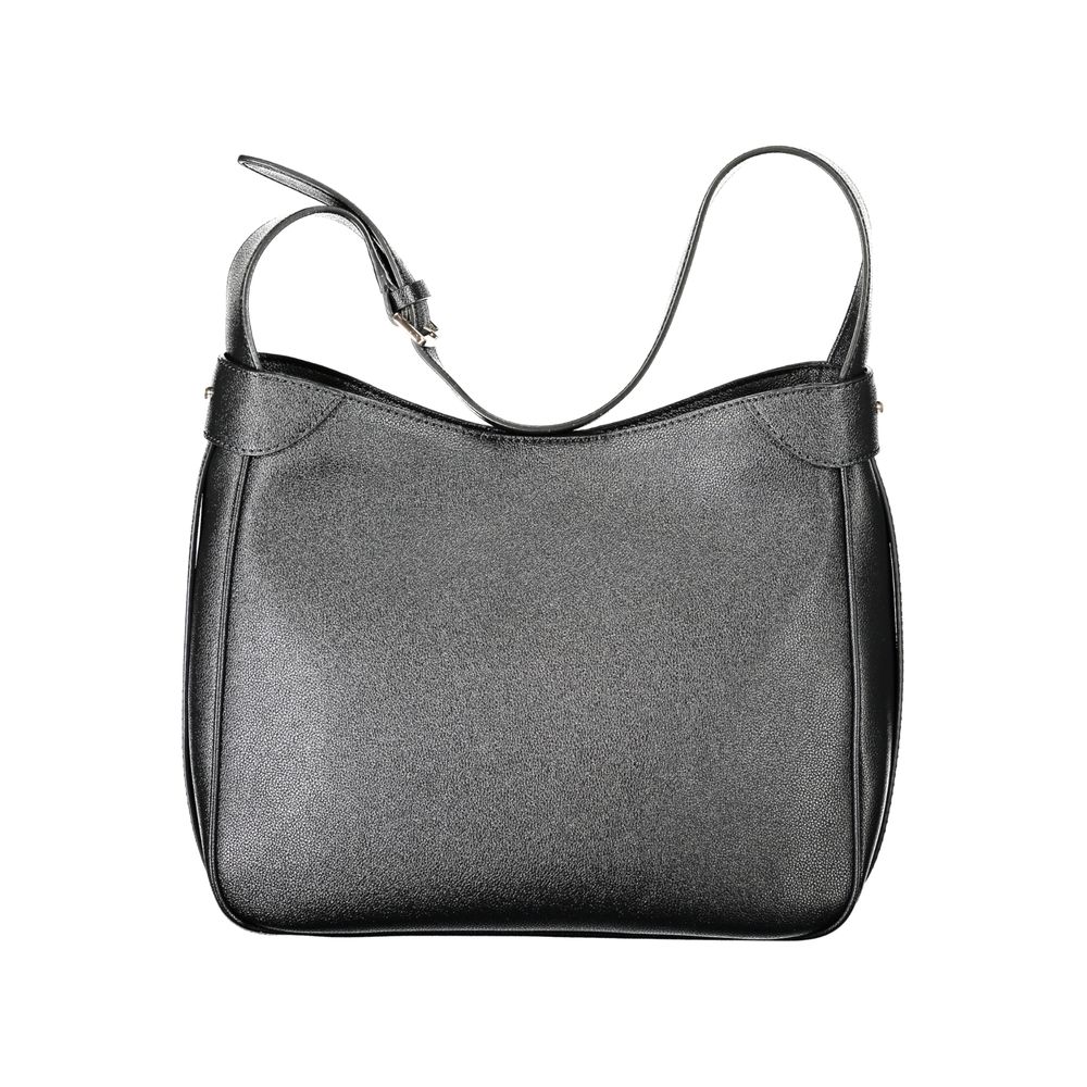 Sac à main Guess Jeans en polyuréthane noir pour femmes, avec détails élégants et design moderne.