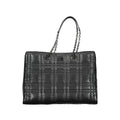 Sac à main en polyester noir pour femme de la marque Calvin Klein, avec détails élégants et design moderne.