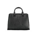 Sac à main pour femmes Calvin Klein en polyester noir, élégant et pratique, avec design moderne et détails soignés.