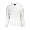 Sweat-shirt blanc en coton pour homme de la marque Calvin Klein, veste décontractée avec logo discret.