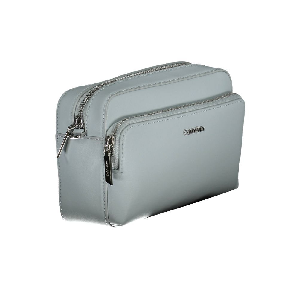 Sac à main en polyester Calvin Klein Azzurro pour femmes, élégant et pratique, avec poignées confortables.