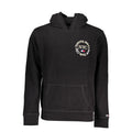 Pull pour homme Tommy Hilfiger en coton noir, classique et confortable, avec logo discret sur la poitrine.