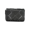 Sac à main noir en polyester pour femmes de Calvin Klein, porté sur l'épaule, avec design élégant et moderne.