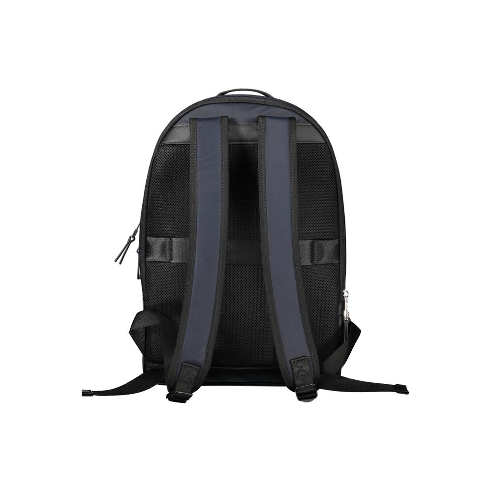 Sac à dos Tommy Hilfiger pour homme en polyester recyclé bleu, avec compartiments et design moderne.