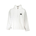 Sweat-shirt blanc en coton pour homme de la marque Calvin Klein, modèle confortable et simple, visible sur l’image.