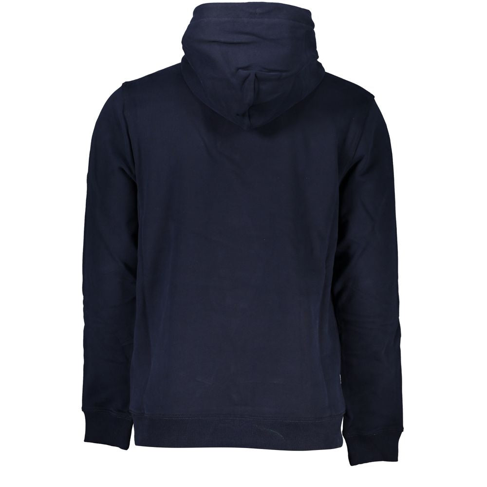 Sweatshirt homme en coton bleu Tommy Hilfiger avec logo logo visible sur la poitrine, col rond et manches longues.