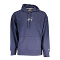 Sweat à capuche en coton bleu pour homme de Tommy Hilfiger, vêtement décontracté et confortable avec logo discret.