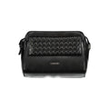 Sac à bandoulière pour femme Calvin Klein en polyester noir, vue détaillée du design élégant et du compartiment principal.