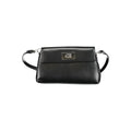 Sac à main pour femmes Calvin Klein en polyester noir, élégant et pratique avec détails modernes.