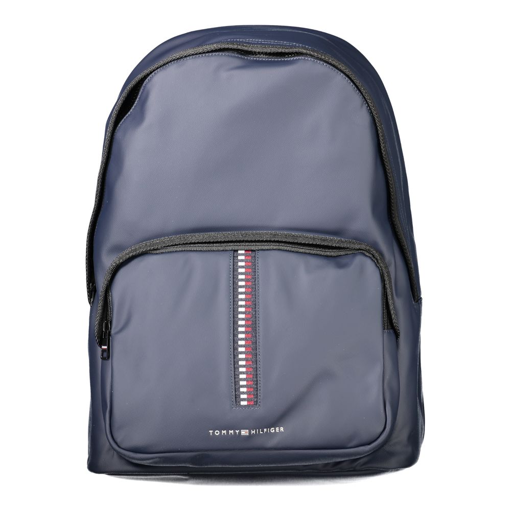 Tommy Hilfiger Herrenrucksack aus blauem Polyurethan
