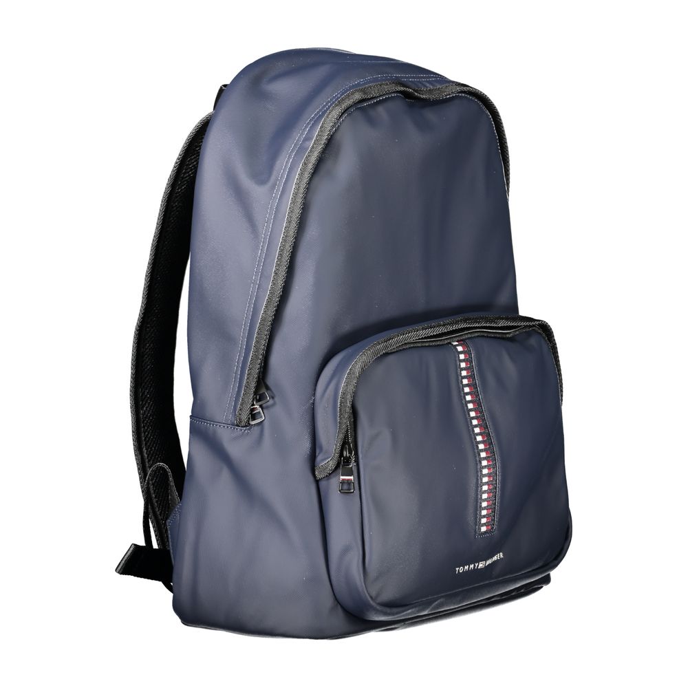 Tommy Hilfiger Herrenrucksack aus blauem Polyurethan