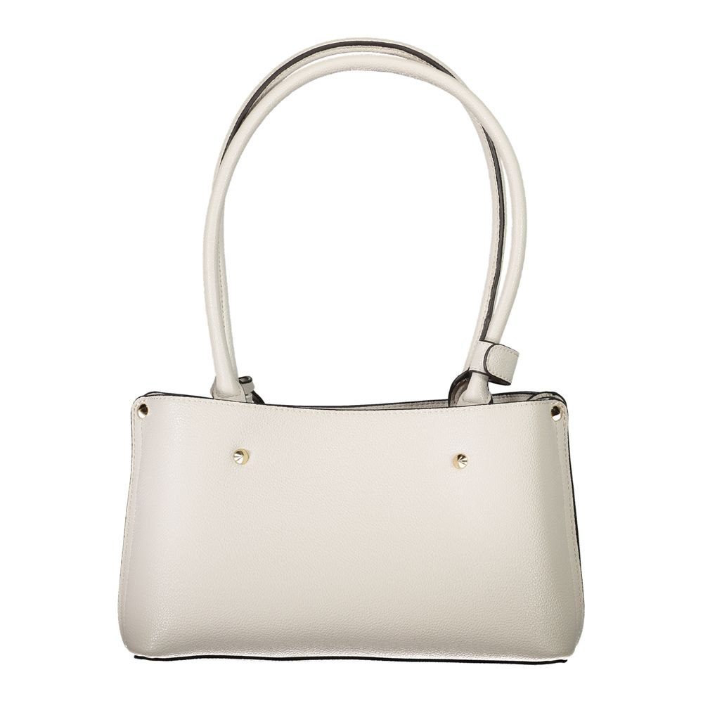 Sac à main Guess Jeans en gris en polyuréthane pour femmes, élégant et tendance, avec détails modernes.