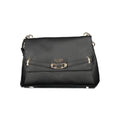 Sac à main en polyurethane noir de Guess Jeans pour femmes, avec design élégant et détails modernes.
