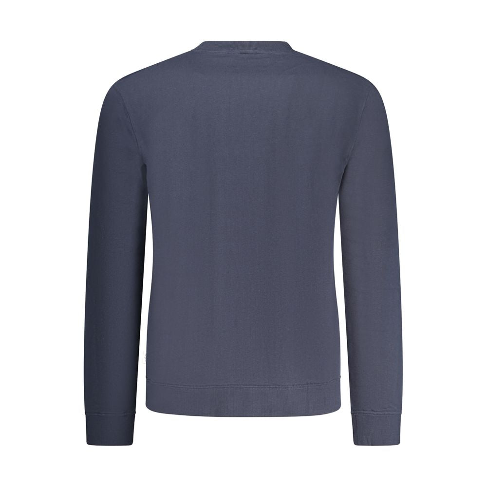 Sweat-shirt bleu en coton pour homme de la marque Pepe Jeans, logo visible, confortable et décontracté.