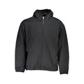 Veste en coton noir pour homme de Calvin Klein, montre le style ajusté et la texture douce du tissu.