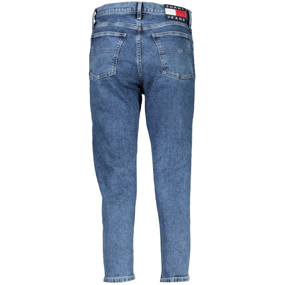 Sweat à capuche noir pour homme en coton de la marque Tommy Hilfiger, vue de face avec logo visible sur la poitrine.