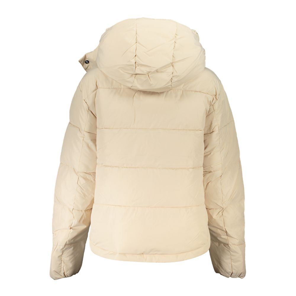 Veste beige en polyester pour femme de la marque Calvin Klein, visible sur l'image.