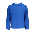 Veste de sport pour homme Calvin Klein en polyester bleu, style décontracté et moderne.