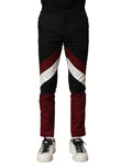 Pantalon jogging pour homme Dolce & Gabbana en coton multicolore, avec ceinture élastique et détails de style élégant.